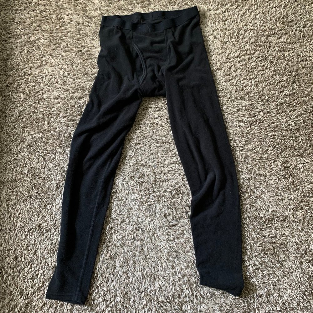 XTek Black Medium Thermal Underwear Longjohns